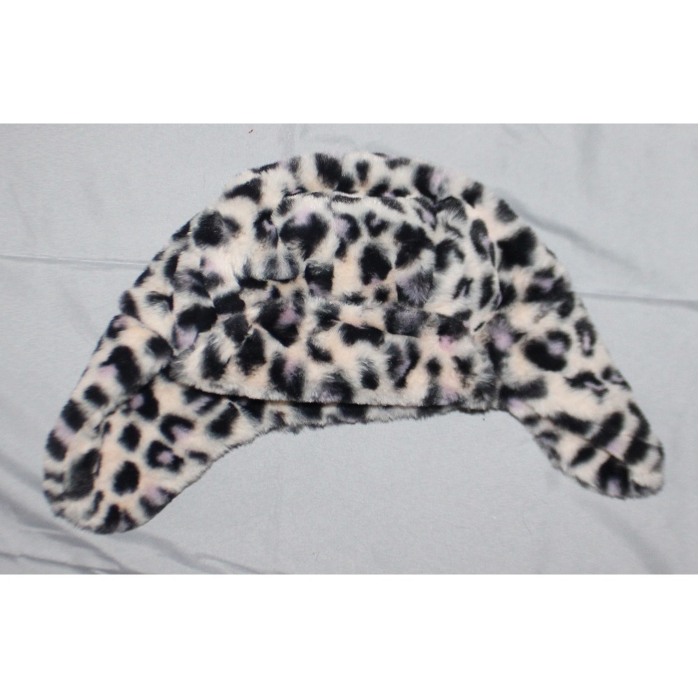 Cat & Jack - Cheeta Print - Trapper Hat - Beige/Black